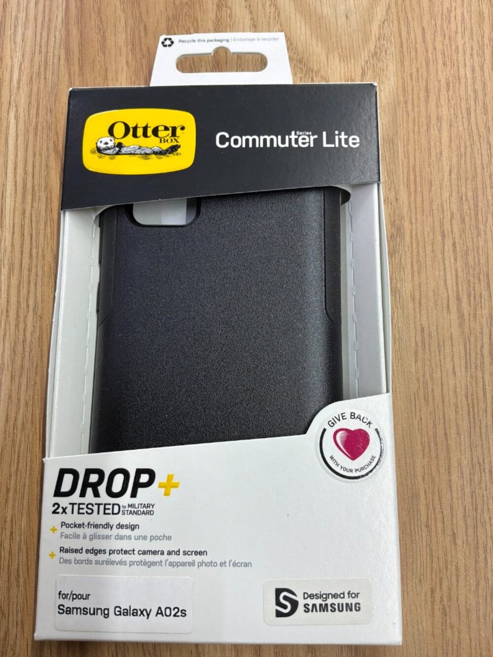 OtterBox Commuter Lite Series Phone Case for Samsung Galaxy A02s -Black